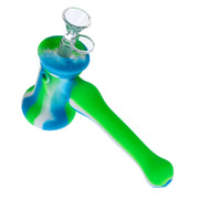 Silicone Hammer Pipe with Glass Bowl & Secret Storage