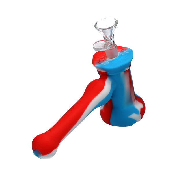 Silicone Hammer Pipe with Glass Bowl & Secret Storage