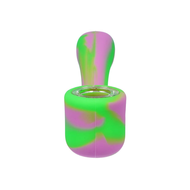 Silicone Sherlock Pipe with insert bowl-assorted