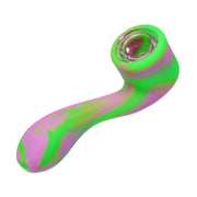 Silicone Sherlock Pipe with insert bowl-assorted