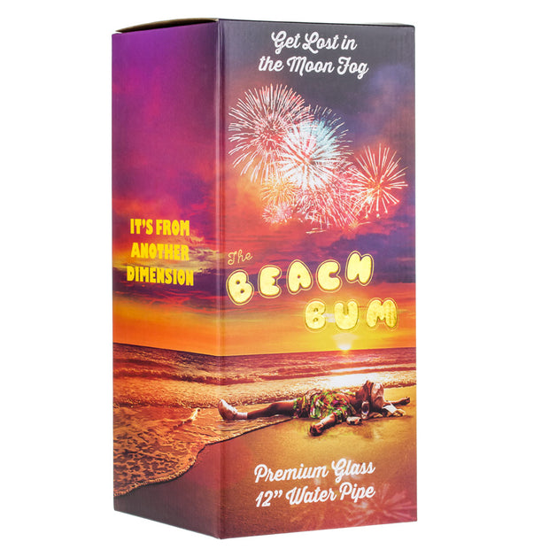 BEACH BUM YELLOW 12 IN BEAKER WATER PIPE