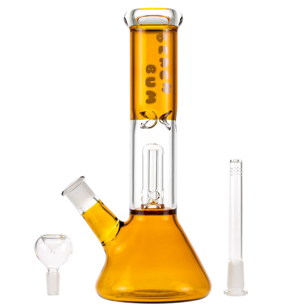 BEACH BUM YELLOW 12 IN BEAKER WATER PIPE