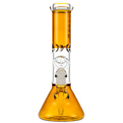 BEACH BUM YELLOW 12 IN BEAKER WATER PIPE