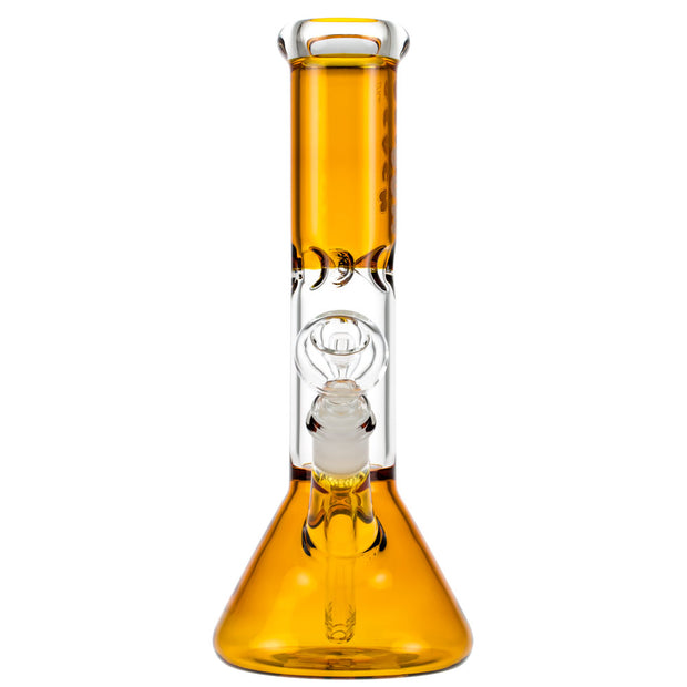 BEACH BUM YELLOW 12 IN BEAKER WATER PIPE