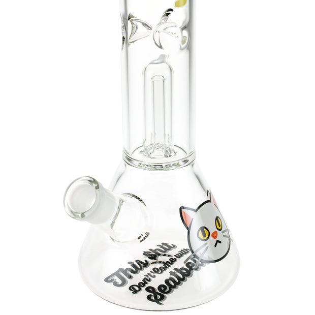 BEACH BUM CAT 12 IN BEAKER WATER PIPE