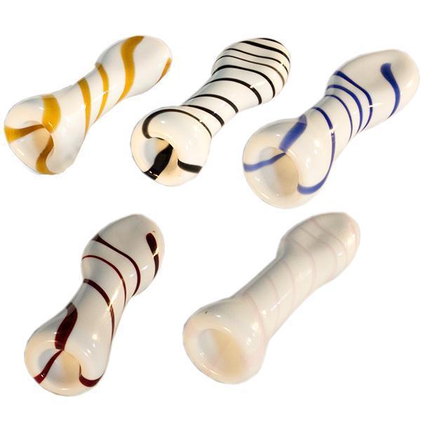 White with Colour Stripe Pipe