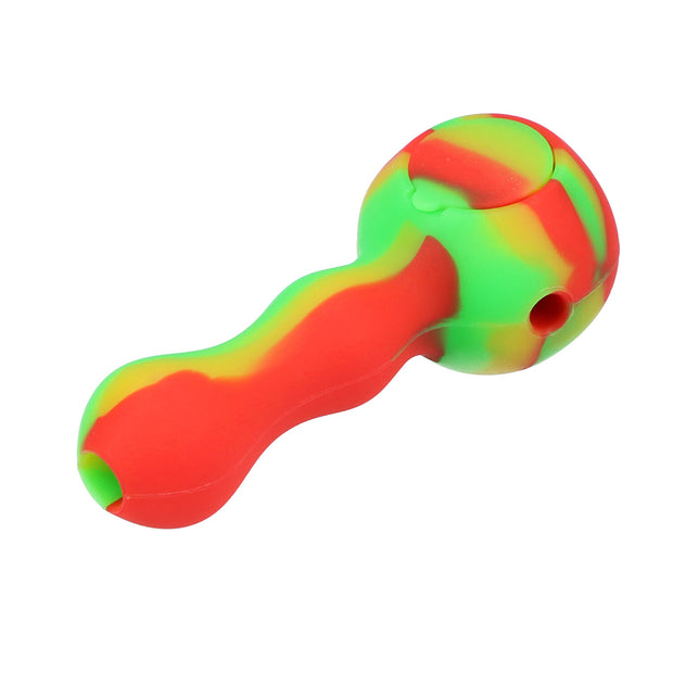 Silicone Pipe w/Glass Bowl & Secret Storage assorted