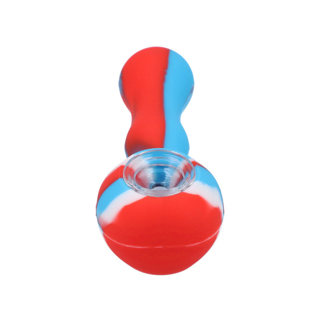 Silicone Pipe w/Glass Bowl & Secret Storage assorted