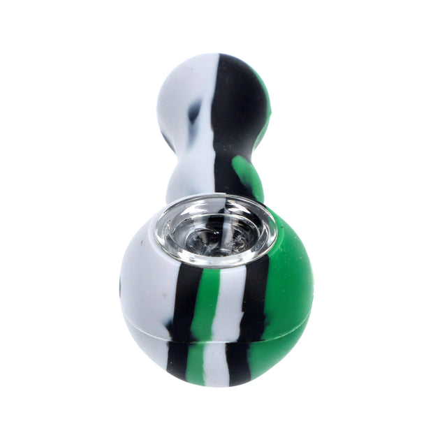 Silicone Pipe w/Glass Bowl & Secret Storage assorted