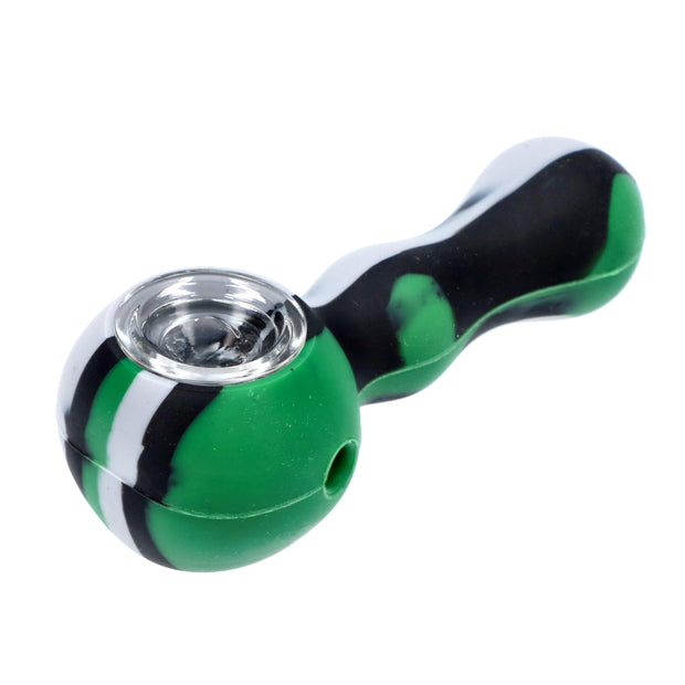 Silicone Pipe w/Glass Bowl & Secret Storage assorted