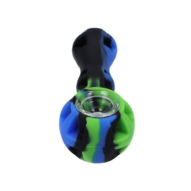 Silicone pipe with Glass Bowl Dab Tool and Secret Storage assorted