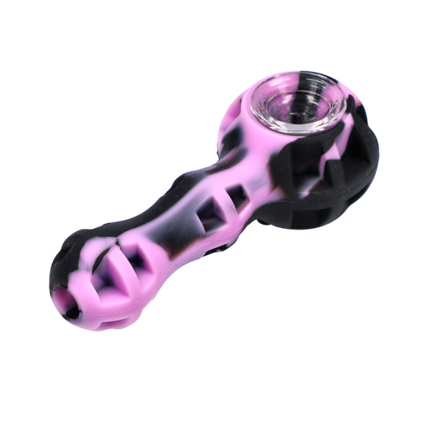 Silicone pipe with Glass Bowl Dab Tool and Secret Storage assorted