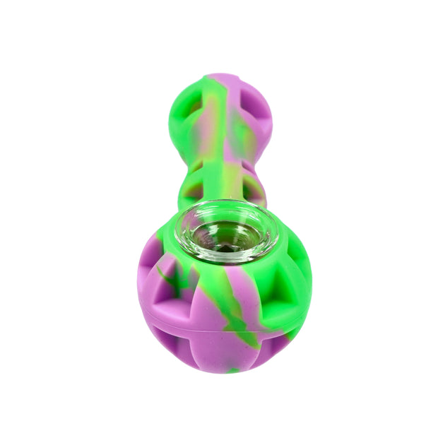 Silicone pipe with Glass Bowl Dab Tool and Secret Storage assorted