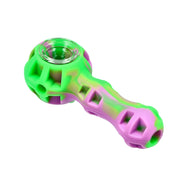 Silicone pipe with Glass Bowl Dab Tool and Secret Storage assorted