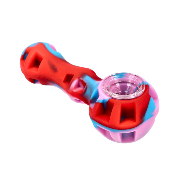 Silicone pipe with Glass Bowl Dab Tool and Secret Storage assorted