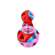 Silicone pipe with Glass Bowl Dab Tool and Secret Storage assorted