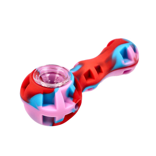 Silicone pipe with Glass Bowl Dab Tool and Secret Storage assorted