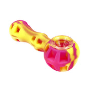 Silicone pipe with Glass Bowl Dab Tool and Secret Storage assorted