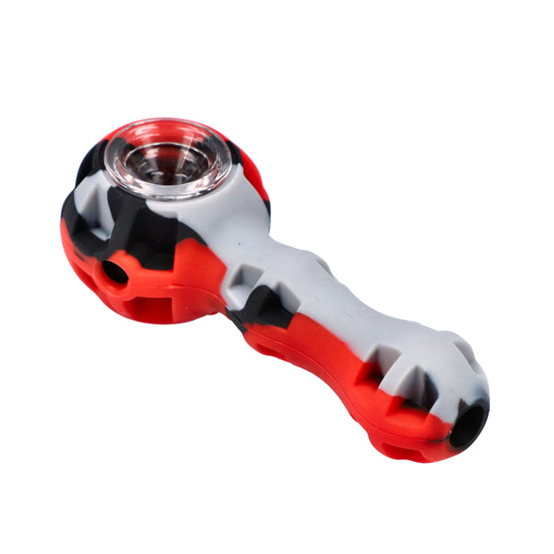 Silicone pipe with Glass Bowl Dab Tool and Secret Storage assorted