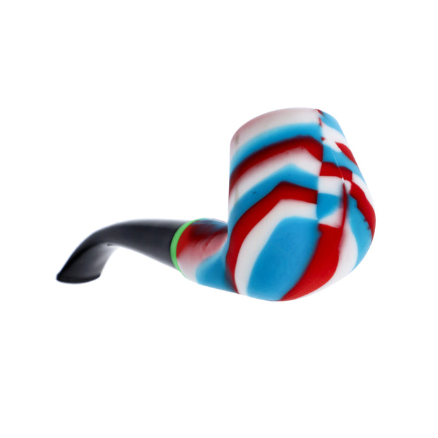 Silicone Sherlock Pipe w/ Plastic Mouthpiece & Steel Bowl assorted