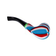 Silicone Sherlock Pipe w/ Plastic Mouthpiece & Steel Bowl assorted