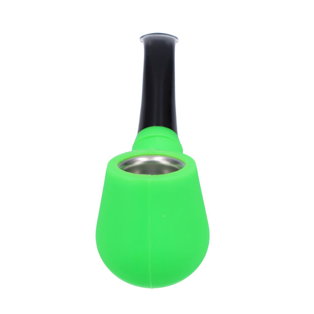 Silicone Sherlock Pipe w/ Plastic Mouthpiece & Steel Bowl assorted