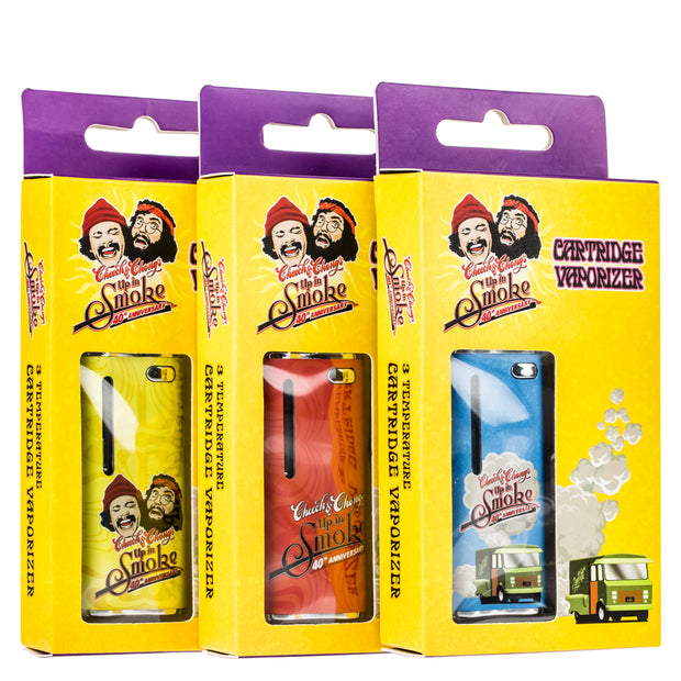 Cheech And Chong Disposable Vape 40TH ANNIVERSARY CHEECH & CHONG 3 IN CARTRIDGE YELLOW Valiant Distribution Cheech And Chong Disposable Vape 40TH ANNIVERSARY CHEECH & CHONG 3 IN CARTRIDGE YELLOW Valiant Distribution