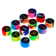 Famous Design Zodiac Jar of 50pcs-32mm Silicone Extract Containers Multi Colors