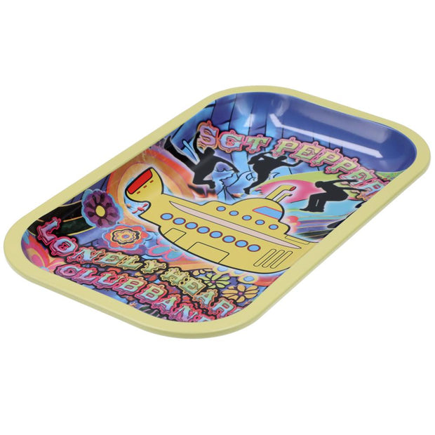 Rock Legends Fab4 Yellow Submarine Rolling Tray Yellow