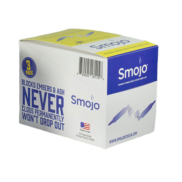 Smojo Permanent Smoking Screens 3-pk, 24/box