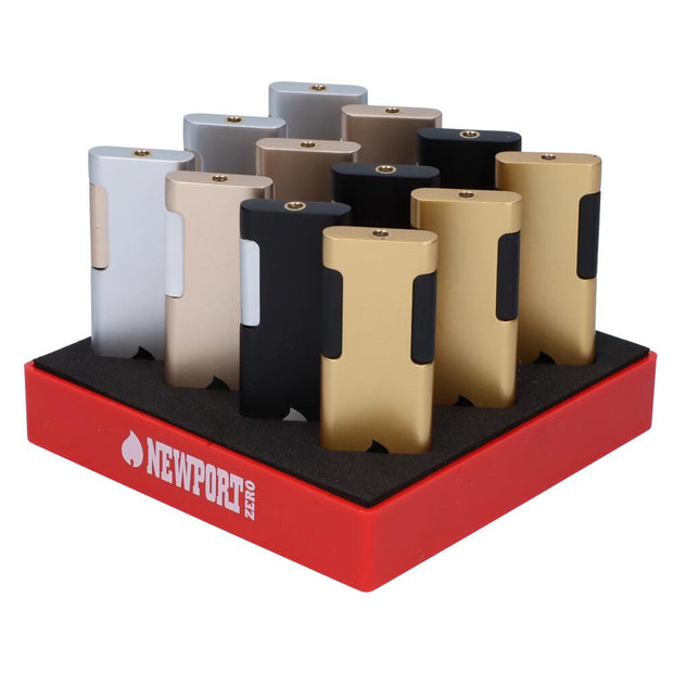 Newport Zero Thin Windproof Torch Lighters – Assorted – 12 Pack