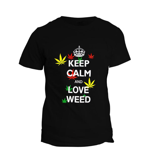 T-Shirt Keep Calm & Love Weed