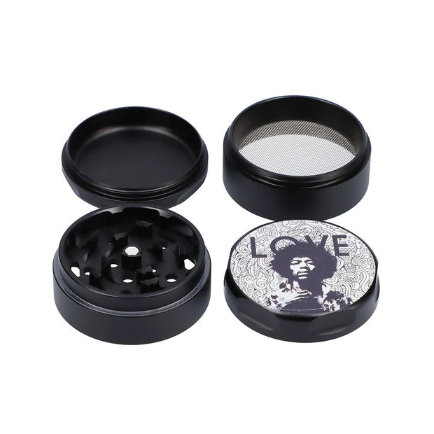 Jimi Hendrix Love 55mm 4-Piece Grinder