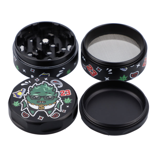 55mm OG Kush 3 Stage Grinder - Black