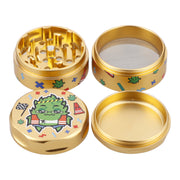 55mm Sour Diesel 3 Stage Grinder - Yellow Gold