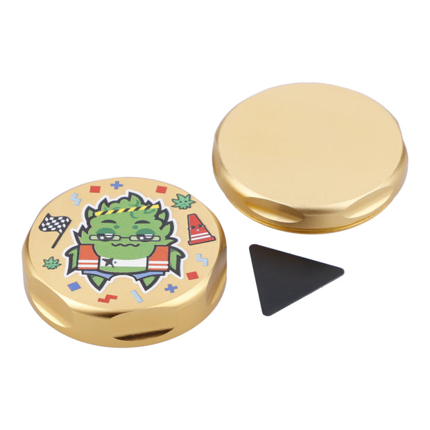 55mm Sour Diesel 3 Stage Grinder - Yellow Gold