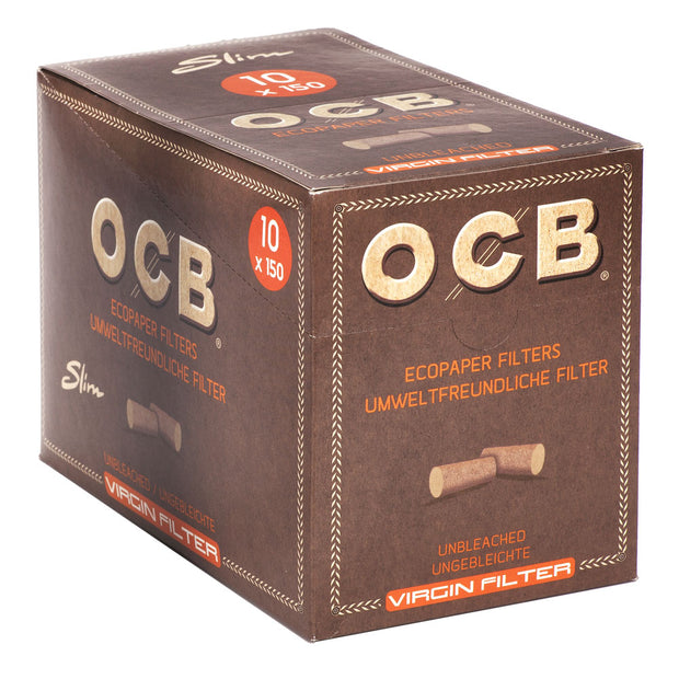 OCB Unbleached Ecopaper Filters Ð Slim Ð 10 Packs x 150 Pieces