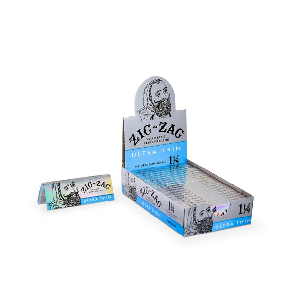 Zig-Zag Ultra Thin Slow Burning Rolling Papers Ð 1 _Ó Silver Ð 25 Pack