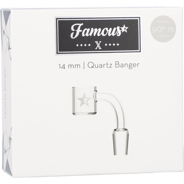 Famous X Replacement Banger - 90 Degree 14mm Male