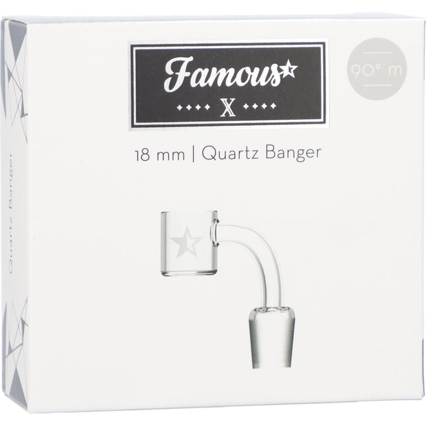 Famous X Replacement Banger - 90 Degree 18mm Male