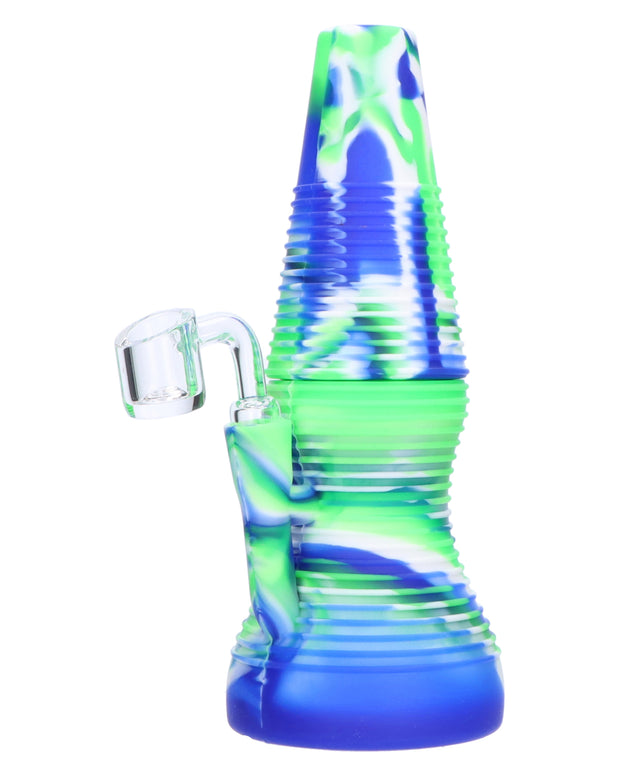 Silicone Dab Rig w/Banger-Blue