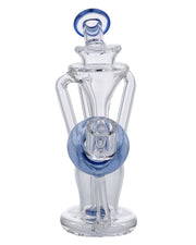 Bent Neck Dab Rig Recycler-Blue-6in(RCL-S-034B)