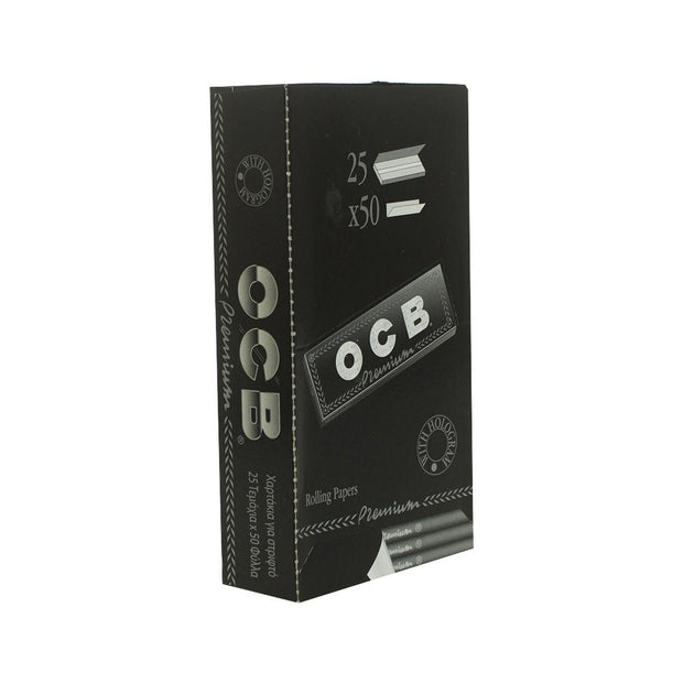 Rolling Papers OCB Premium Black Single Wide Double Window 25 Pack