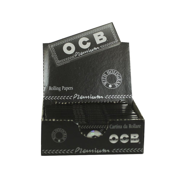 Rolling Papers OCB Premium Black Single Wide Double Window 25 Pack