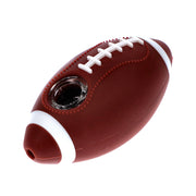 Silicone Football Pipe Brown