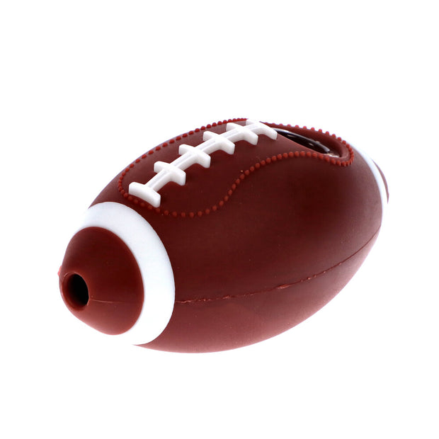 Silicone Football Pipe Brown