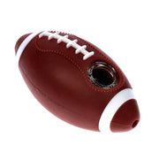 Silicone Football Pipe Brown