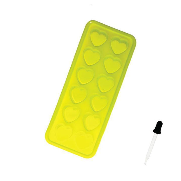 Silicone Ice Cube Tray with dropper - Heart