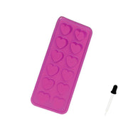 Silicone Ice Cube Tray with dropper - Heart