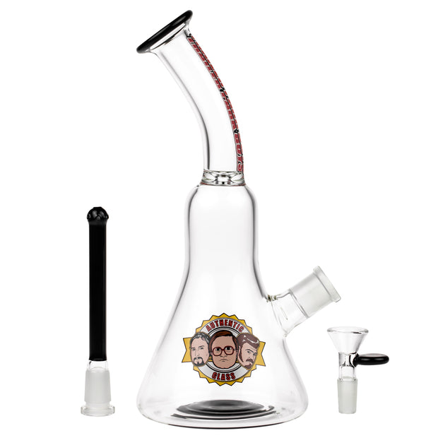TRAILER PARK BOYS AUTHENTIC ICE GLASS 12 IN BEAKER WATER PIPE